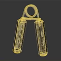Sports Equipment Grip Strengthener With Metal Spring And Black Rubber Handles