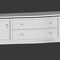 Classic Wooden TV Stand With Drawers Metal Accents And Decorative Legs