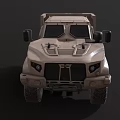 Military Green Armored Off Road Utility Vehicle With Rugged Design And Large Tires