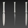 Ancient Weapons Collection Featuring Lyre Shaped Bow Dagger And White Models