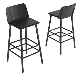 Silent Wind Bar Chair 3d model