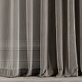 Elegant Sheer Curtains Tied Back With Light Filtering Layers For Modern Window Interior