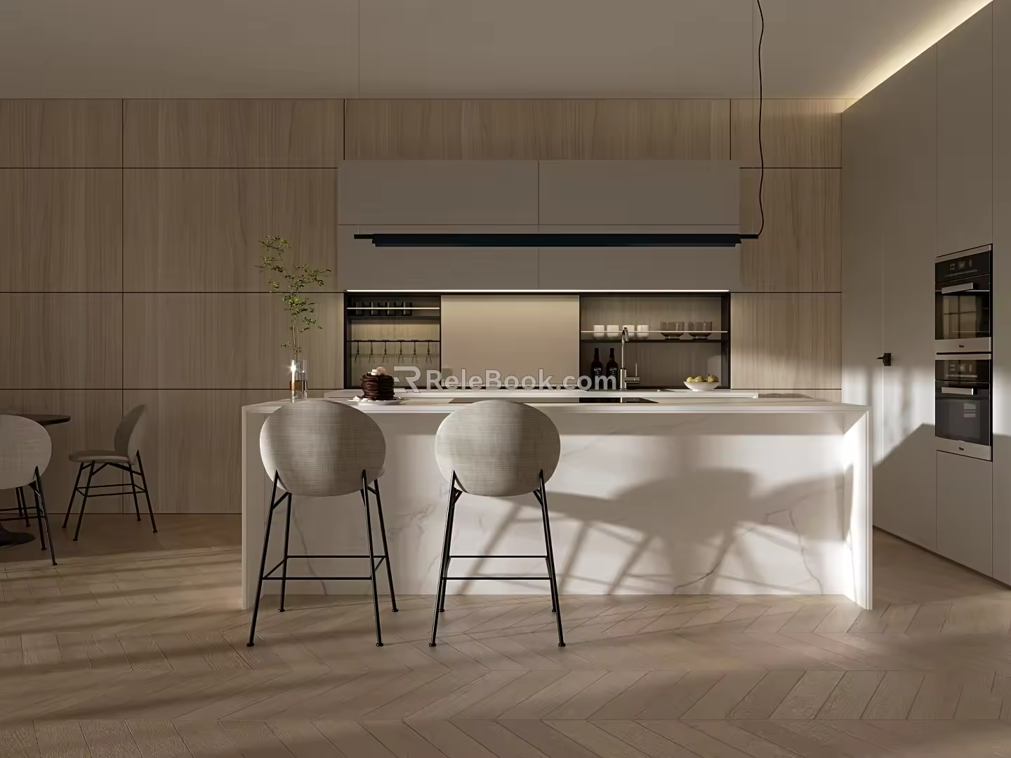 Modern Bar Chair Combination Bar Chair Combination 3d model