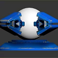 laser tower turret turntable sci-fi tower defense game tower defense sci-fi turret game turret game turret 3d model