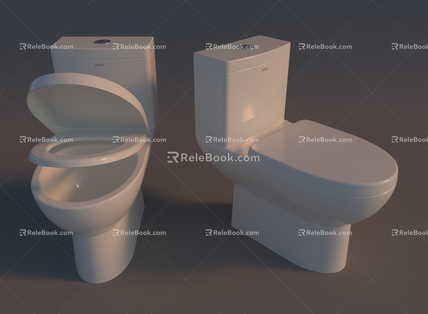 Toilet toilet toilet squatting 3d model