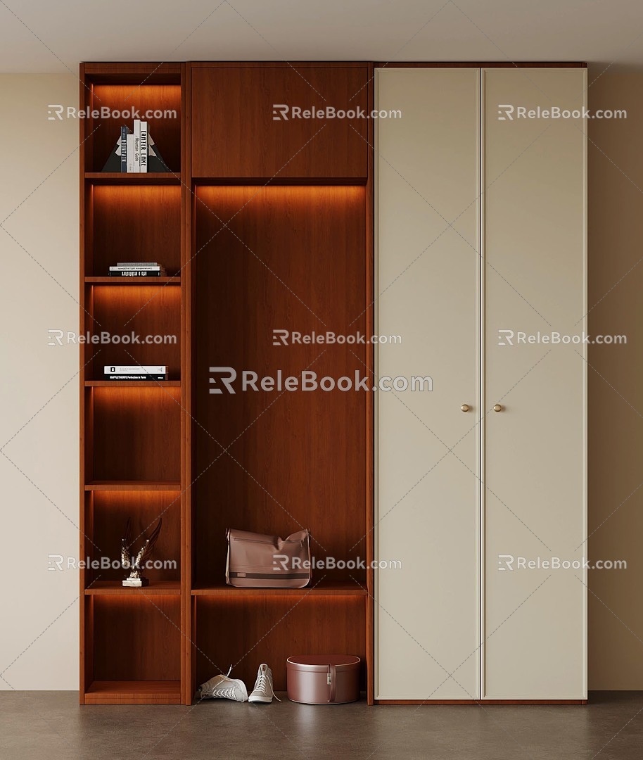 Middle style wardrobe 3d model