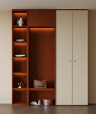 Middle style wardrobe 3d model