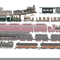 Colorful Vintage Garden Decor Train Models With Various Styles And Colors