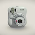 Fujifilm Compact White Instant Camera With Classic Lens And Control Buttons