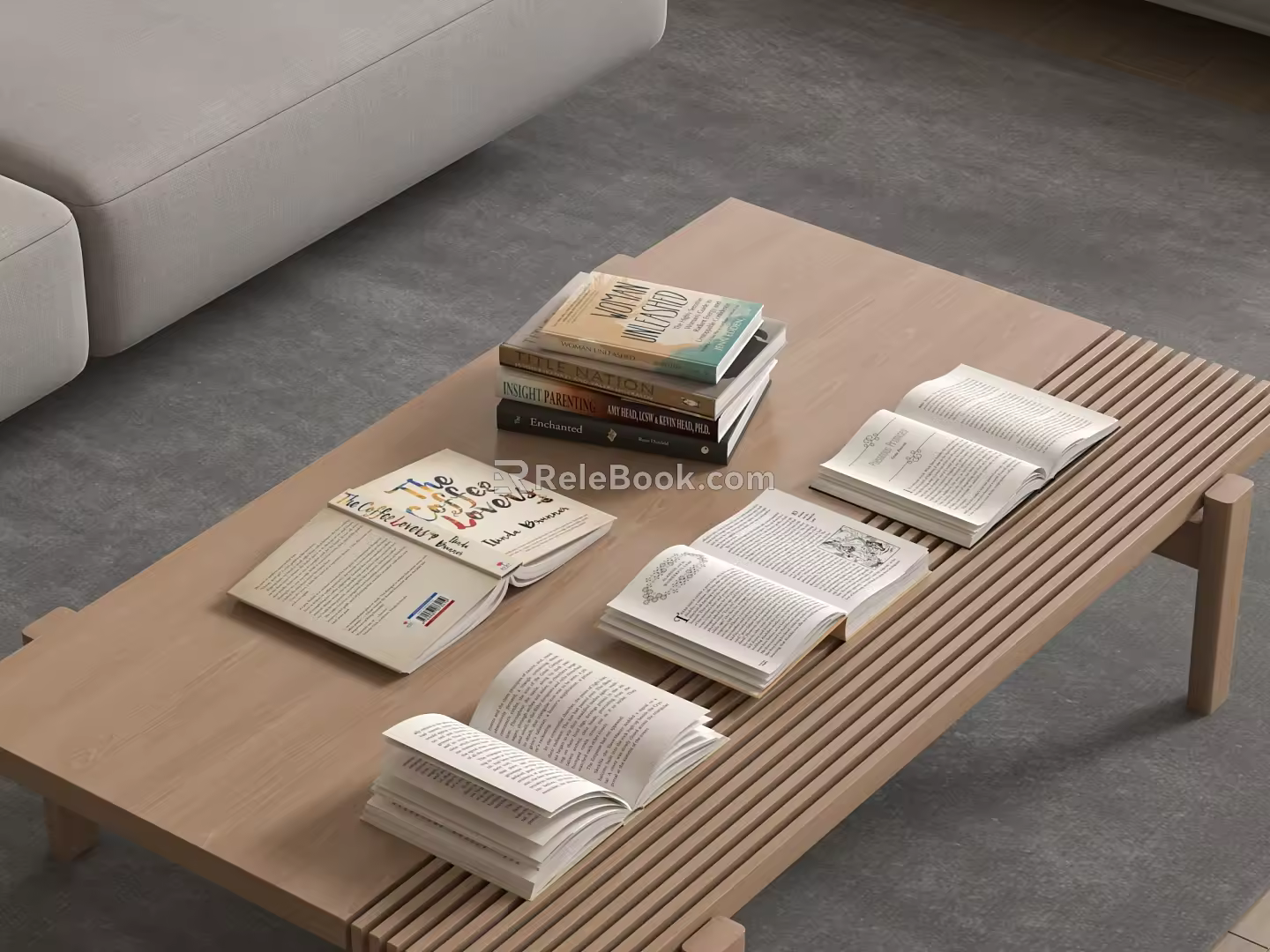 Books 3d model