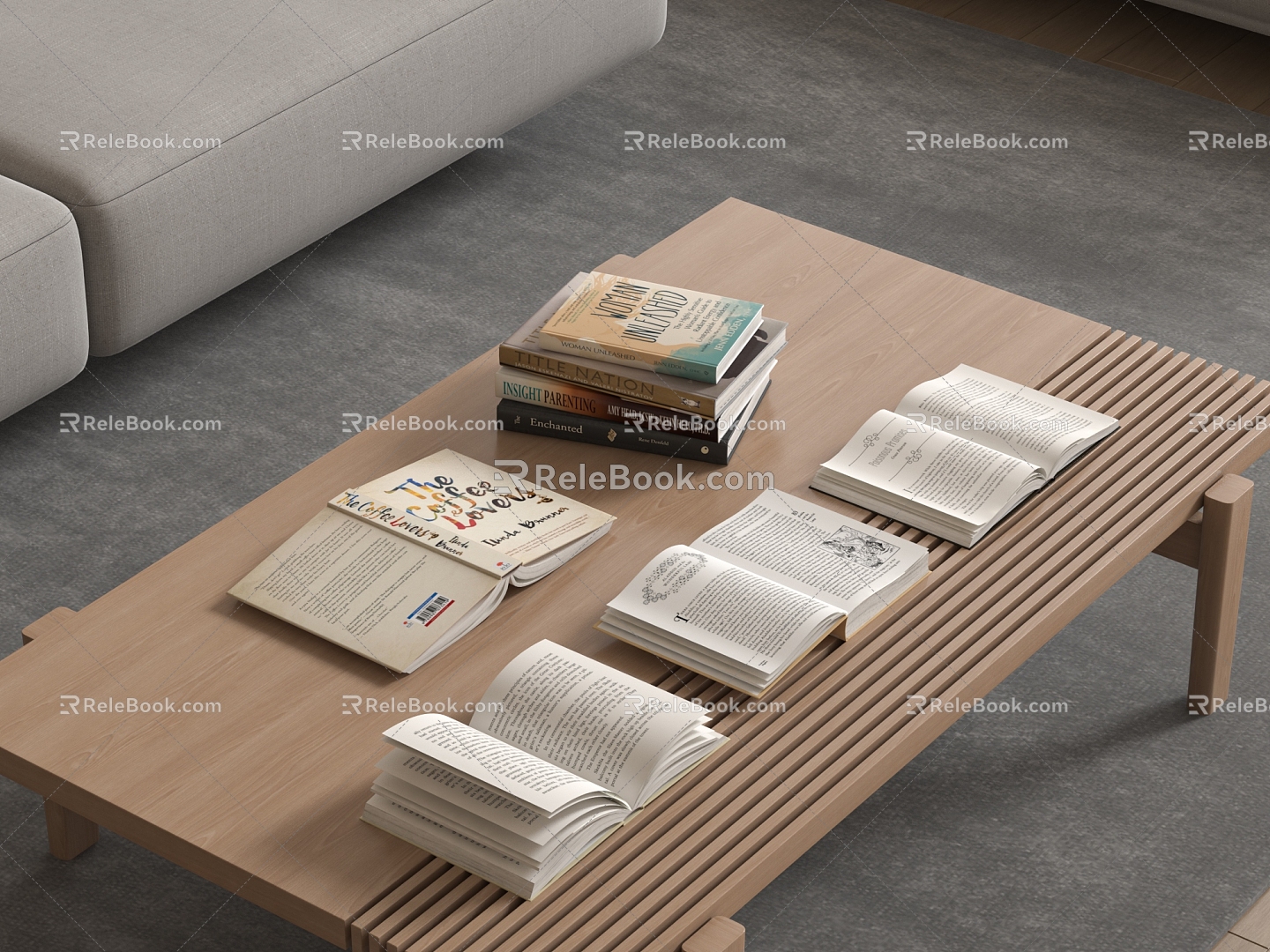 Books Books 3d model