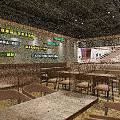 Kusuan Lufen Noodle Restaurant Bright Interior With Order Counter Seating And Signage