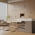 Modern table combination 3d model