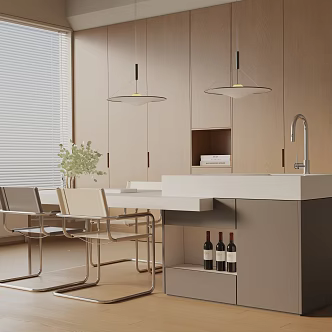 Modern table combination 3d model