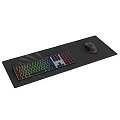 RGB Backlit Keyboard And Precision Mouse On Large Gaming Mouse Pad
