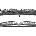Steel Truss Bridge Design Featuring Symmetrical Structure And Support Elements 3d model