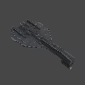 Futuristic Sci Fi Spaceship 3D Model With Detailed Structure And Complex Modules