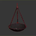 Commercial Hanging Equipment With Metal Chains And Circular Tray For Commercial Heating Or