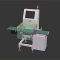 Industrial Automated Inspection Equipment With Conveyor Belt Transparent Cover Display Screen And Indicator Light
