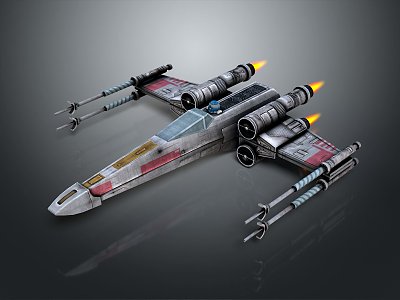 Modern fighter sci-fighter sci-fighter space fighter 3d model