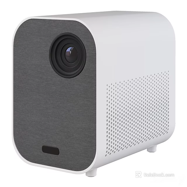 Smart Projection Monitoring Device With Compact Body And Cooling Vents 3d model 