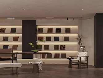 Modern Home Store Material Exhibition Hall Decoration Design Company Design Studio Whole House Custom Material Room Building Materials Hall 3d model