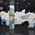 Business Equipment for Overall Plan Display with Large Interactive Maps and Visual Layouts