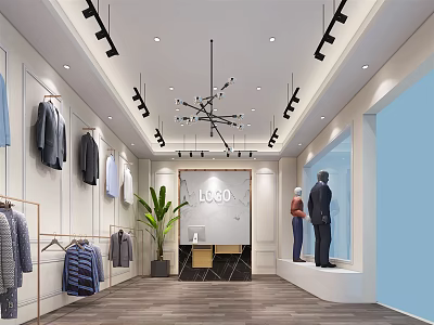 Modern Clothing Store 3d model Modern Clothing Store 3d model