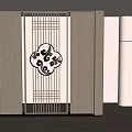 New Chinese-style Entrance Screen Partition Entrance 3d model