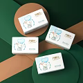 E-commerce Display Booth Showcasing Danyasi Soft Tissues With Floral Rabbit Packaging