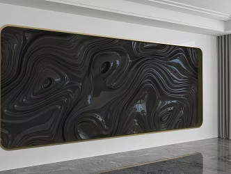 Modern background wall 3d model