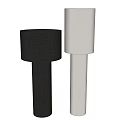 Modern Floor Lamps With Textured Shades And Neutral Color Finishes