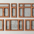 Window Broken Bridge Aluminum Alloy Window Casement Window Retro Window Floor-to-Ceiling Window Sliding Window 3d model