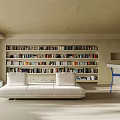 Modern Living Room Interior With White Sofa Wooden Coffee Table And Minimalist Design