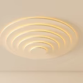 Modern Round Ceiling Light With Multiple Circular Rings And Soft Illumination