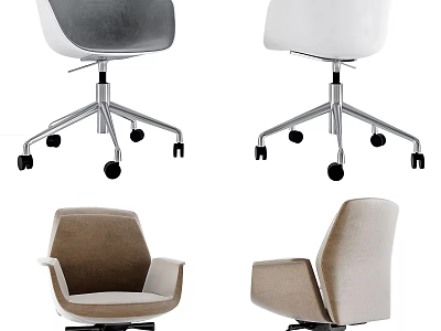 Modern Design Office Chair With Multiple Colors Velvet Upholstery And Metal Base 3d model
