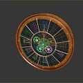 Medieval Shield Ancient Shield Defensive Weapon Ancient Shield Iron Shield Protective Shield Wooden Shield 3d model
