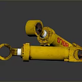 Yellow Heavy Duty Hydraulic Cylinders With 8070 Label For Hardware Tools