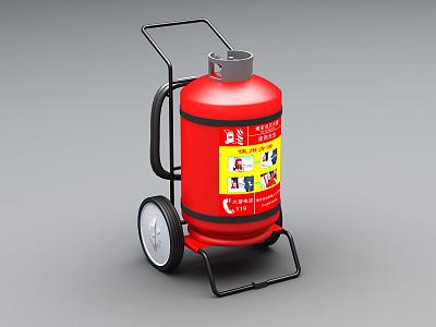 Modern fire extinguisher 3d model