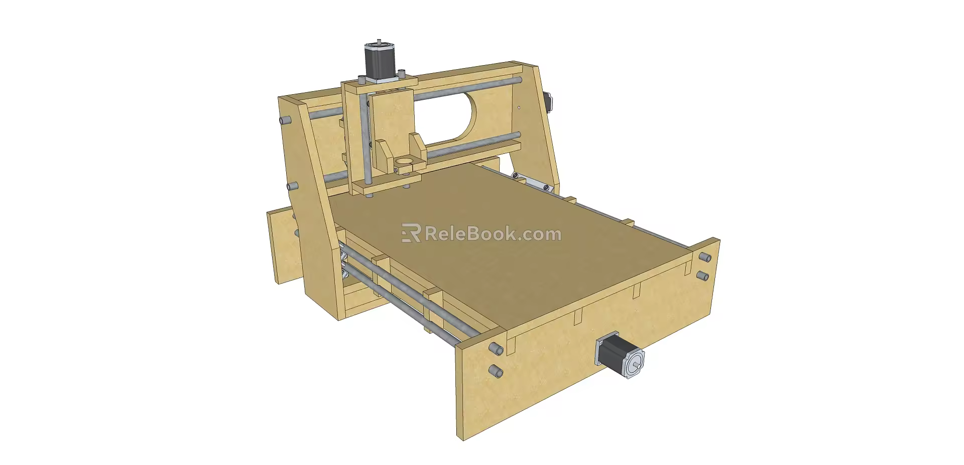 modern numerical control machine tool 3d model