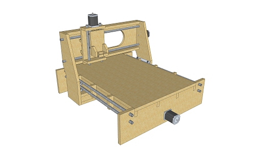 modern numerical control machine tool 3d model