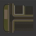 Detailed Architectural Building Model With Parking Lot And Road Layout Design
