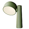 Green Modern Table Lamp with Sleek Design and Illuminated Shade 3d model