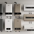 Modern Kitchen Appliances Water Heater with Black White and Gold Color Designs