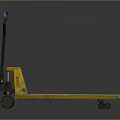 Yellow Manual Pallet Jack With Blue Handle For Industrial Material Handling