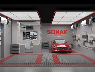 Modern Car Wash 3d model