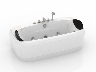 modern bathtub massage cylinder 3d model