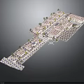Residential Complex Layout Design With Multiple Buildings Road Network Parking Spaces And Green Areas
