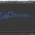 Cyberpunk Sword Steampunk Sword Science Fiction Sword Future High-tech Sword Low Face Number Low Model Simple Model Game Movie and TV Level Super Realism 3d model