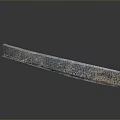 Scenic Stone Wall With Gray Yellow Tones And Textured Surface On Gray Background